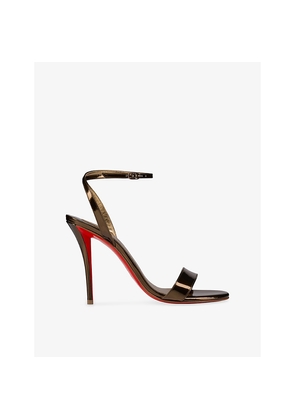 Womens Christian Louboutin Miss Z Sandal 100 Leather Heeled Sandals