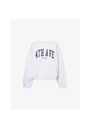 Womens 4th & Reckless Avenue Logo-Print Cotton Sweatshirt