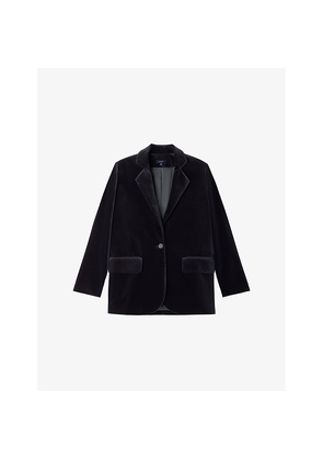 Womens Soeur Sevres Single-Breasted Velvet Jacket