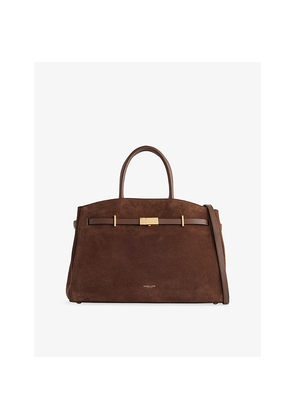 Womens Demellier The Midi Hudson Suede Top-Handle Bag