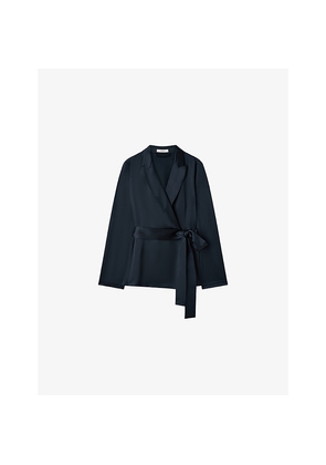 Womens Joseph Archer Silk-Satin Jacket