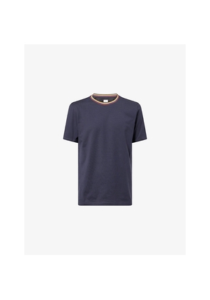 Mens Paul Smith Artist Stripe-Collar Cotton-Jersey T-Shirt