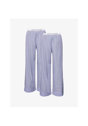 Womens Polo Ralph Lauren Stripe Pack Of Two Cotton Pyjama Trousers