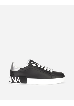 Dolce & Gabbana Calfskin Nappa Portofino Sneakers - Woman Sneakers Multi-colored Leather 34