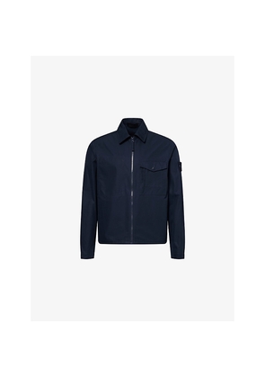 Mens Stone Island Ghost Weatherproof Cotton Overshirt
