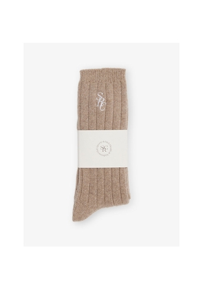 Womens Sporty & Rich Wool and Cashmere-Blend Ankle Socks