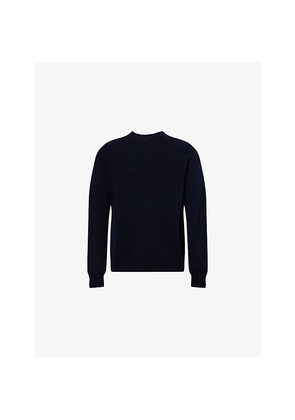 Mens Sunspel Crew-Neck Long-Sleeve Wool Jumper