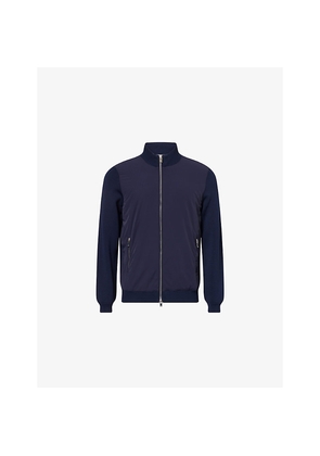 Mens Arne Hybrid Knitted Shell-Woven Bomber Jacket