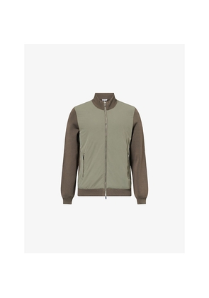 Mens Arne Hybrid Knitted Shell-Woven Bomber Jacket