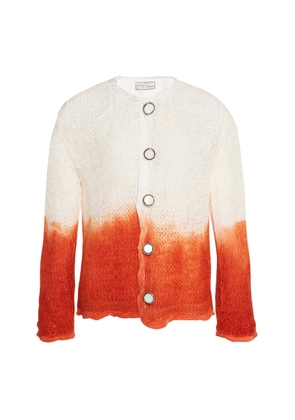 Bottega Veneta Lightweight Wool Silk Overdye Knit Cardigan - Moda Operandi