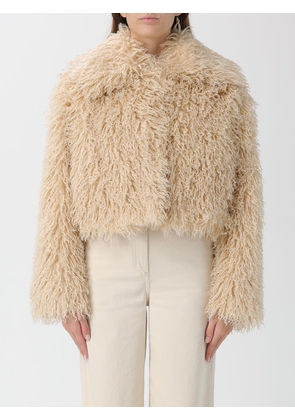 Fur Coat BOSS Woman color Yellow