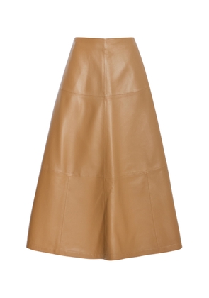 Altuzarra Varda Leather Midi Skirt - Moda Operandi