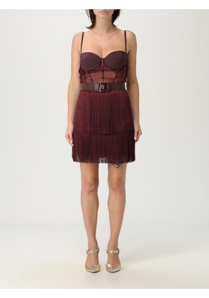 Dress ELISABETTA FRANCHI Woman color Wine