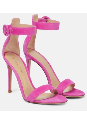 Gianvito Rossi Portofino 105 suede sandals