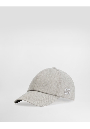 Dolce & Gabbana Baseball Cotton Cap - Man Hats And Gloves Gray 57