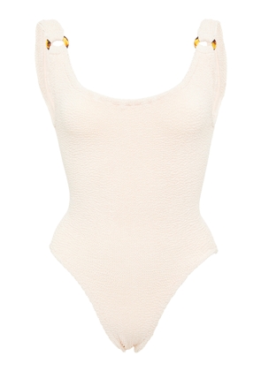 Hunza G Domino Seersucker Swimsuit - Moda Operandi