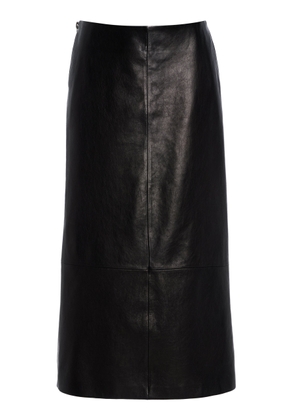 Brandon Maxwell The Avery Leather Midi Skirt - Moda Operandi