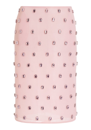 Brandon Maxwell The Leanne Embroidered Pencil Skirt - Moda Operandi