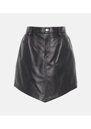 Alexandre Vauthier Leather miniskirt