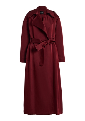 Leset Barb Satin Trench Coat - Moda Operandi