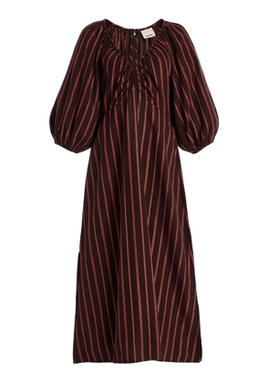 Ilio Nema Semele Striped Cotton Midi Dress - Moda Operandi