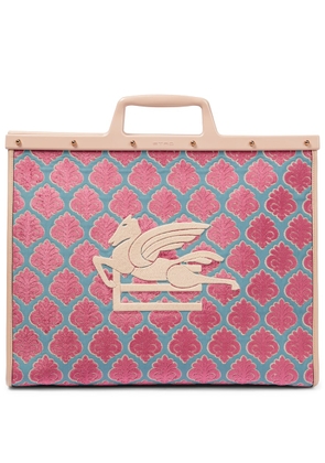 Etro Love Trotter Large jacquard tote bag