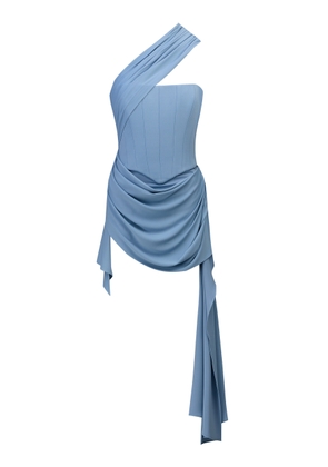 The New Arrivals Ilkyaz Ozel Ayla Draped Mini Dress - Moda Operandi