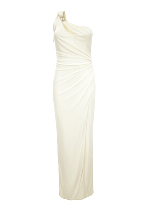 Versace One-Shoulder Ruched Jersey Gown - Moda Operandi