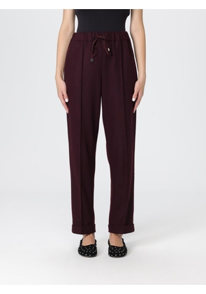 Pants LIVIANA CONTI Woman color Wine