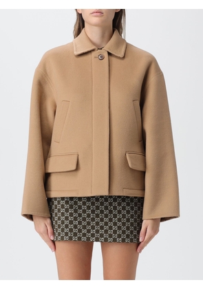 Coat GUCCI Woman color Camel