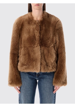 Fur Coat STAND STUDIO Woman color Brown