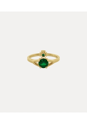 Vivienne Westwood Reina Petite Ring Gold-emerald-cz Gold-emerald-cz Unisex