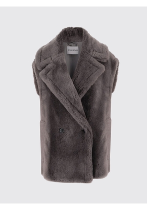 Fur Coat STAND STUDIO Woman color Grey