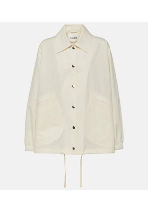 Jil Sander Logo cotton shirt jacket