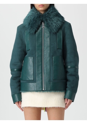 Fur Coat PATRIZIA PEPE Woman color Green