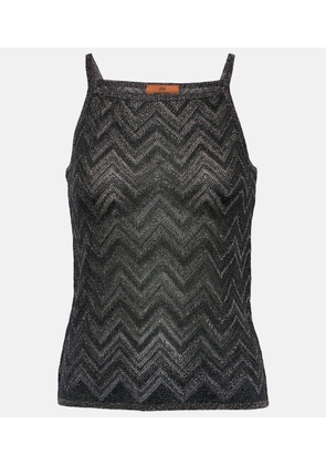 Missoni Zig Zag metallic top
