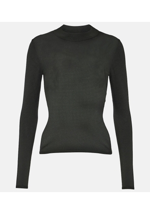 Fforme Freya knitted silk-blend shirt