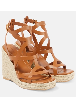 Zimmermann Bay 110 leather espadrille wedges