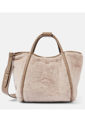 Max Mara Marine Small teddy tote bag