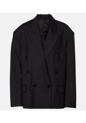 Isabel Marant Klero checked double-breasted wool-blend blazer