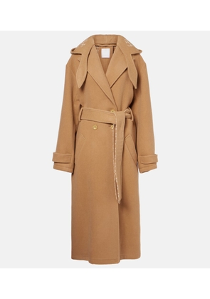 Givenchy Wool and silk wrap coat
