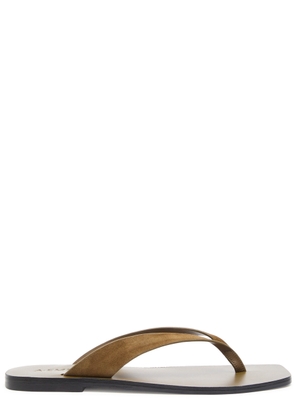 A.emery Kinto Suede Flip Flops - Brown - 40 (IT40/ UK7)