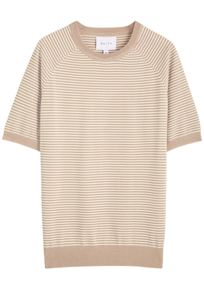 Raith Riera Striped Fine-knit T-shirt - Beige - S
