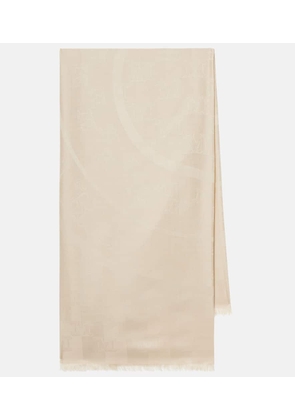 Max Mara Silk and wool scarf