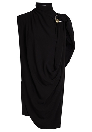 Jean Paul Gaultier Draped Stretch-crepe Mini Dress - Black - S (UK8-10 / S)