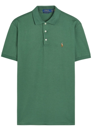Polo Ralph Lauren Logo-embroidered Cotton Polo Shirt - Dark Green - XL