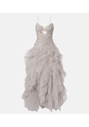 Maria Lucia Hohan Sureya cutout ruffled tulle gown