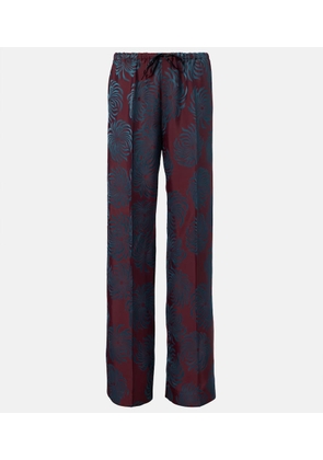 Dries Van Noten Printed wide-leg pants