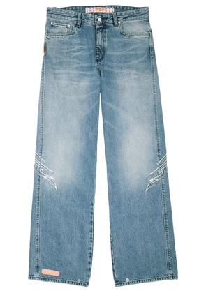 Pdf Channel Rich Kid Embroidered Straight-leg Jeans - Blue - 32 (W32 / M)