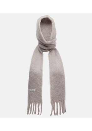 Acne Studios Kooder hooded mohair and wool-blend scarf
